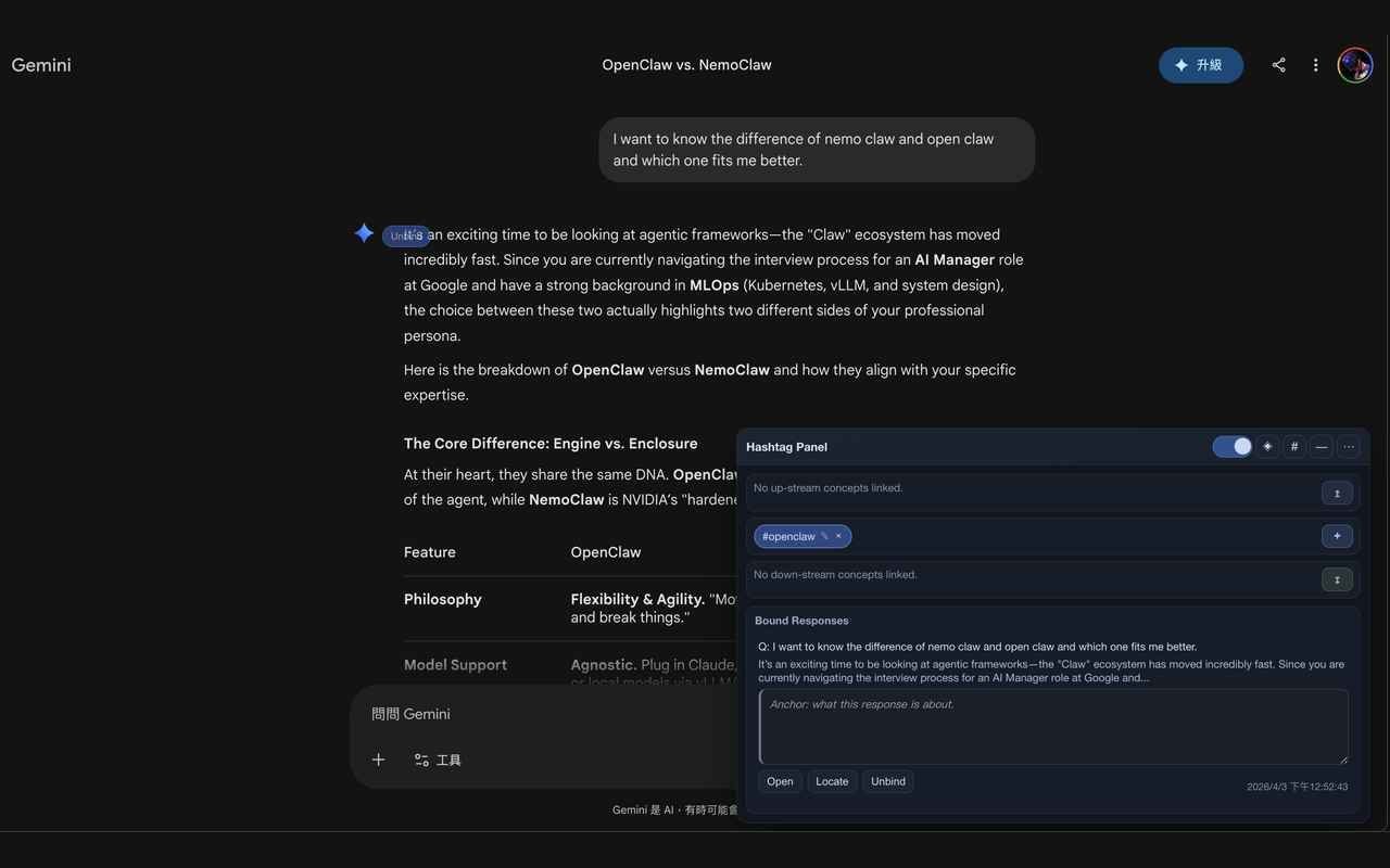 Knowledge workspace with cards